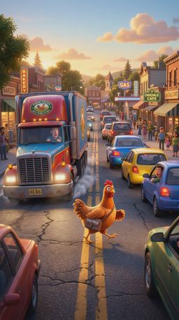 Chicken Crossing Road Game